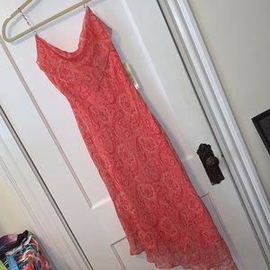 Paisley asymmetrical dress